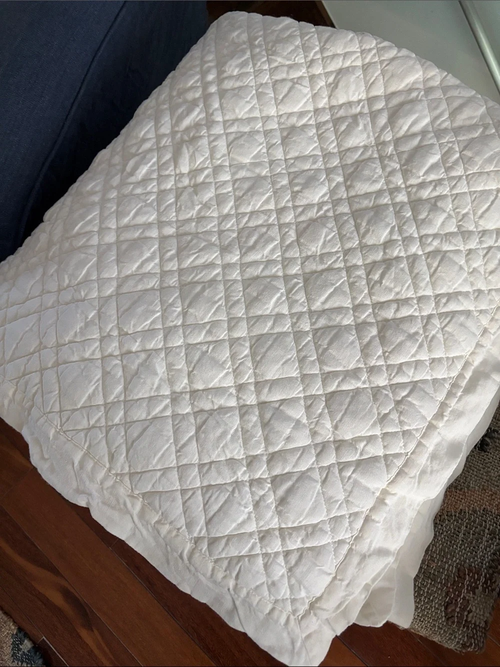 Washed Linen Ivory Quilt